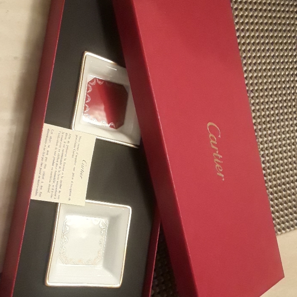 Set of 2 Cartier mini trays